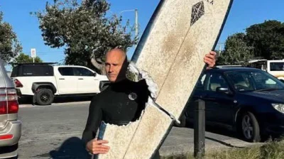 Ataque de tubarão em Cabarita Beach Austrália Ataque de tubarão em Cabarita Beach Austrália