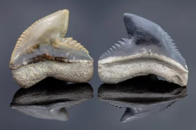 Dentes do tubarão-tigre (Galeocerdo cuvier)