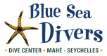 Logótipo da Blue Sea Divers Sainte Anne Logótipo da Blue Sea Divers Sainte Anne